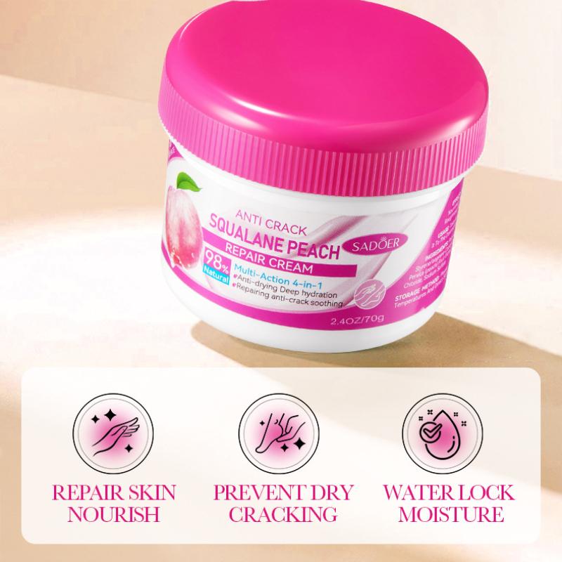 Squalan Feuchtigkeitscreme 70g SADOER Feuchtigkeitsspendende Hydratisierende Horn Hand- und Fußfeuchtigkeitscreme