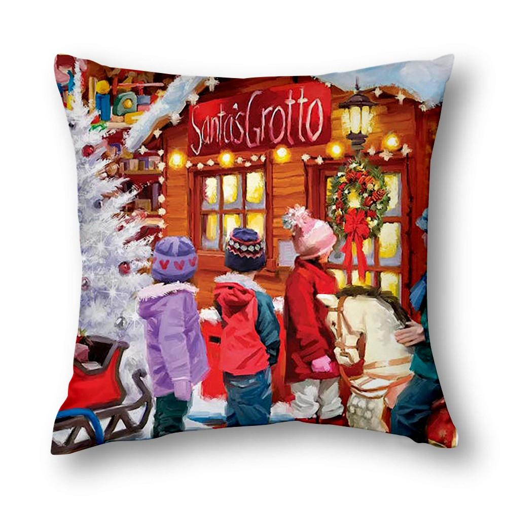 Christmas Decoration Nordic Cushion Cover 45X45 Bed Decor Pillow Cover Elegant Cushion Decor Sofa Home Decor