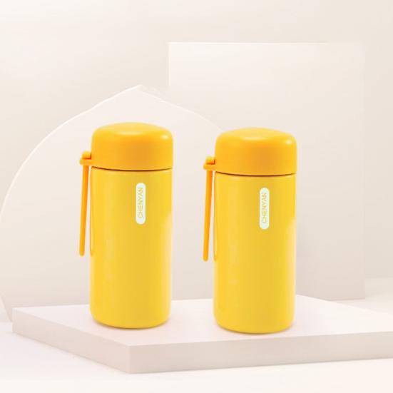 150ML Stainless Bottle Steel Insulated Vacuum Water Cup Leakproof Mini Flask with Lanyard