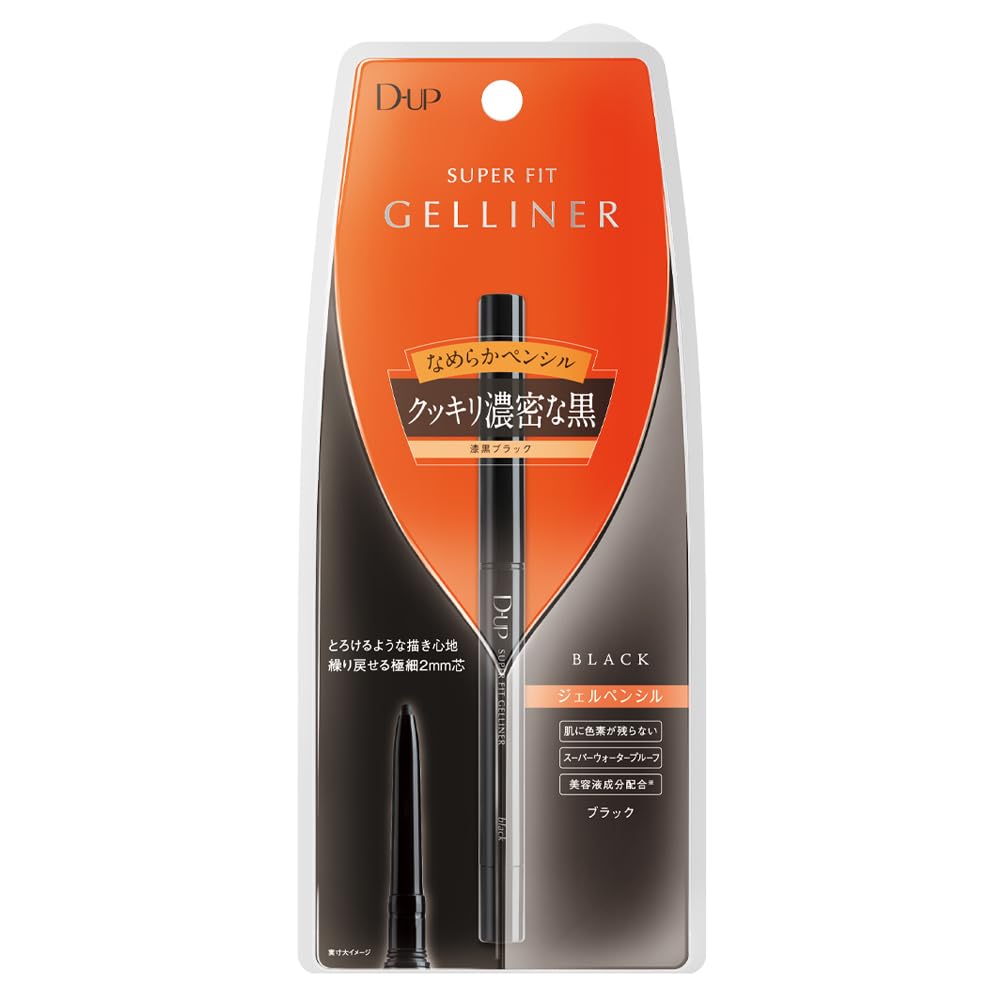 

Super Fit Gel Liner BK Eyeliner Jet Black 1 piece D-UP (x 1)