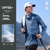 Men's Camouflage Ice Silk Quick-Dry Fishing Shirt with Matte Mask - Long Sleeve, Summer Cool, Sun Protection.