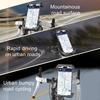 Universal Bike Phone Mount Shockproof Vibration Dampener for Mountain EBike Scooter Tool-Free Quick Release Holder with Air Cushion Tech