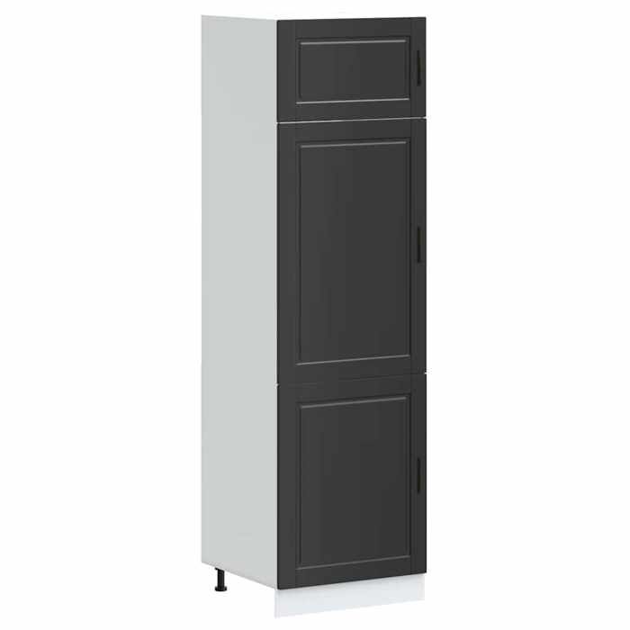 VidaXL Armoire de cuisine Porto noir bois d'ingénierie 854108