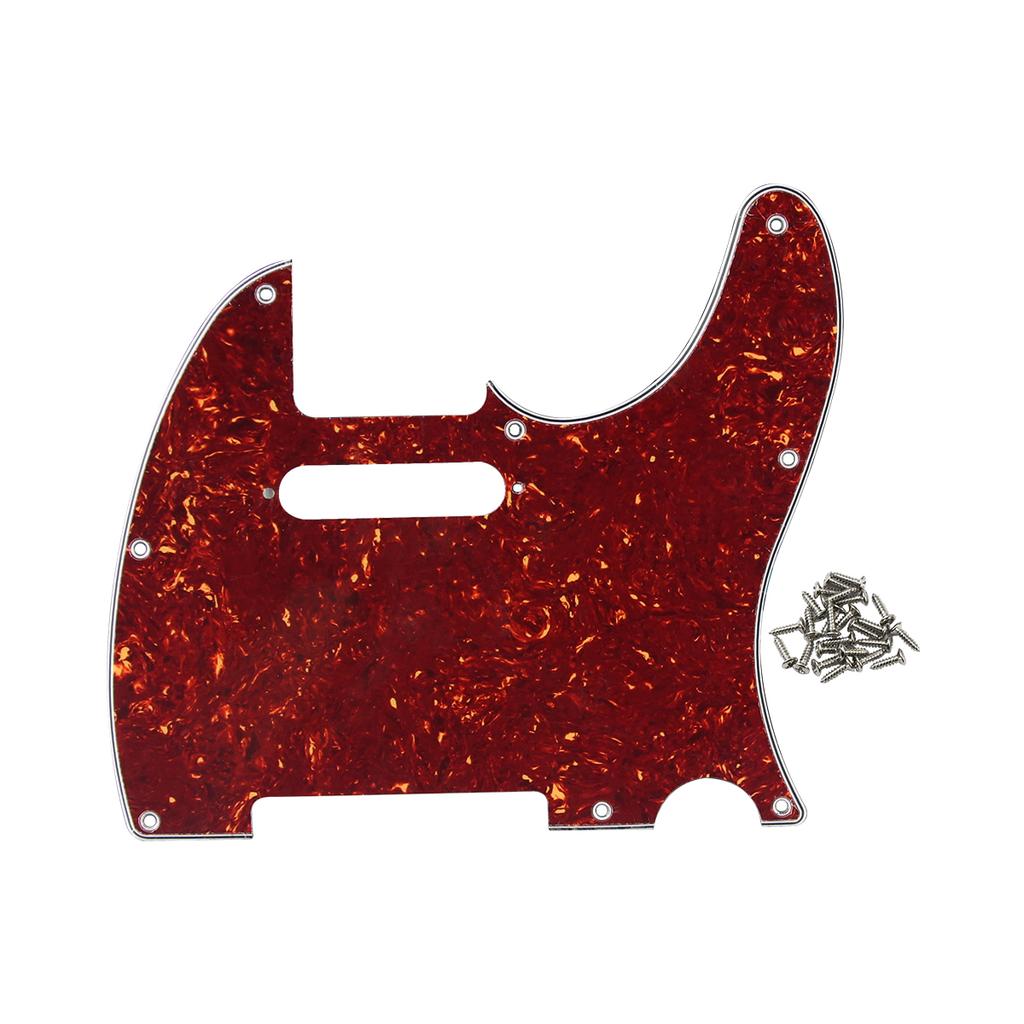 FLEOR 2PCS Tortoise Shell Pickguard TL Electric Guitar Scratch Plate with Screws for Guitar Parts