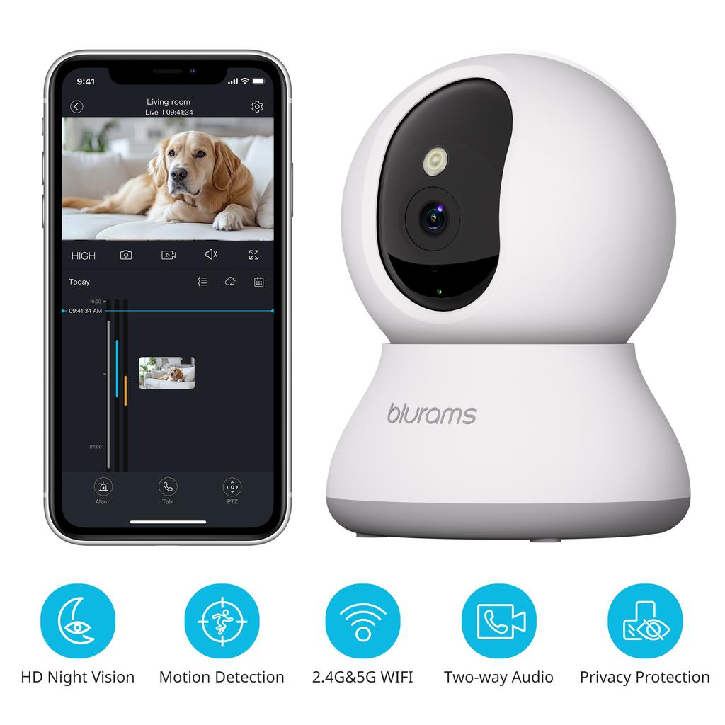 Boykeep Intelligente Heimkamera, Intelligent und Vollfarbunterstützung Voll Duplex Sprechanlage und Echounterdrückung, Grundlegende KI-Funktionen