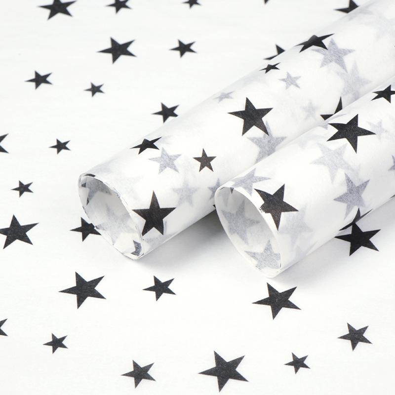 17g Printed Tissue Paper - Decorative Patterned Copy Paper For Gift Wrapping & Floral Packaging