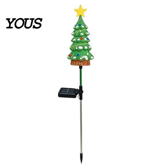Holiday Landscape Enhancement Solar Christmas Tree Light, Powered Garden Stake Waterproof Lights LED Pathway Light for Outdoor Yard Patio Lawn