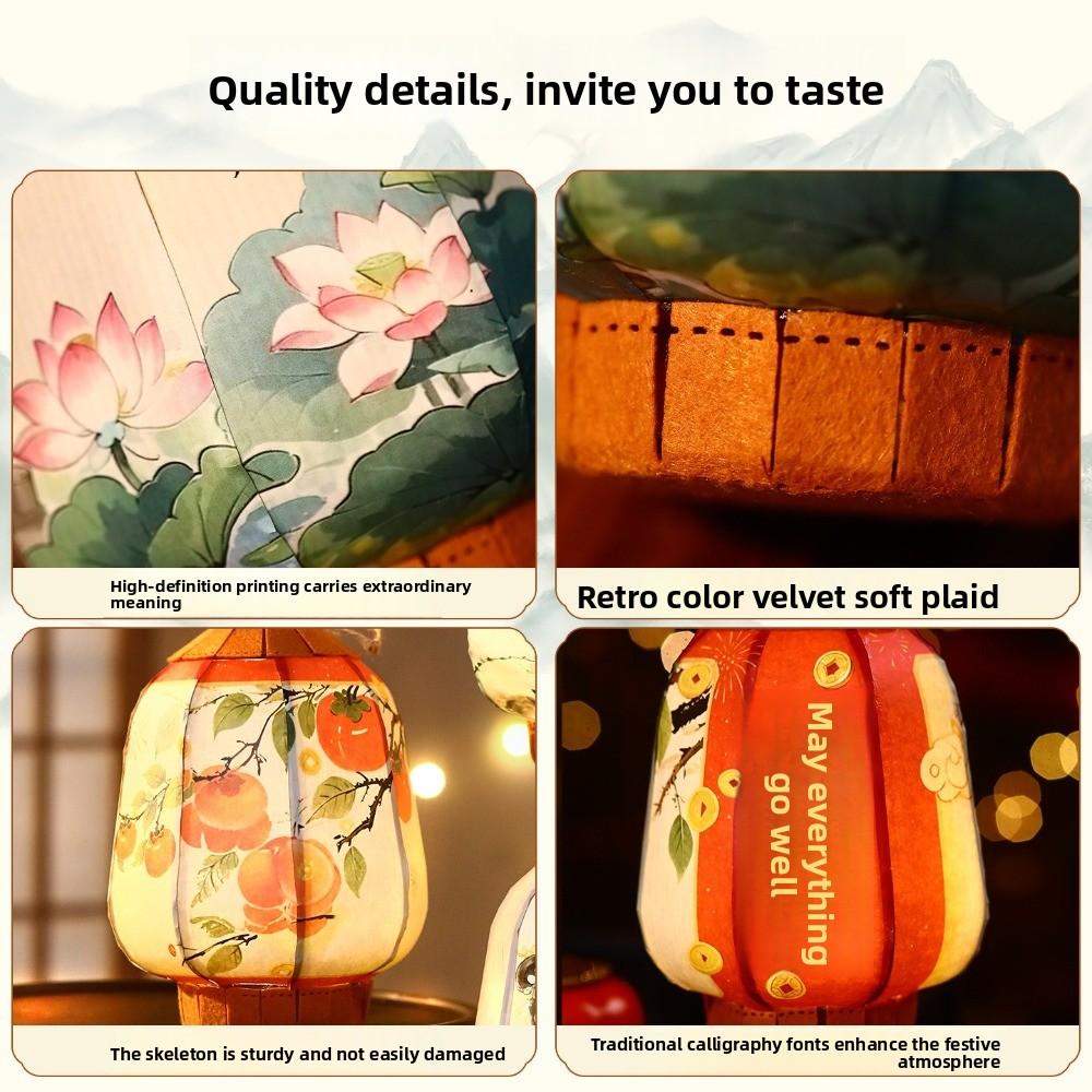 Handmade Ancient Style Lantern Traditional Handheld Lantern Luminous Lantern  New Year Celebration