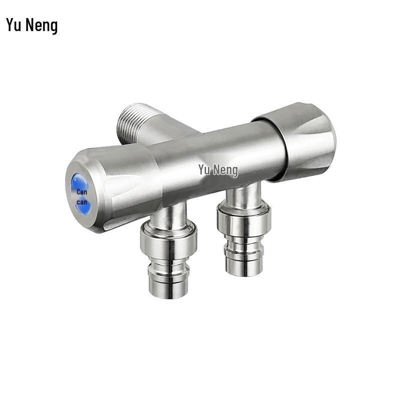 

YUNENG 304 Stainless Steel Dual-Control Angle Valve (1-in 2-out)