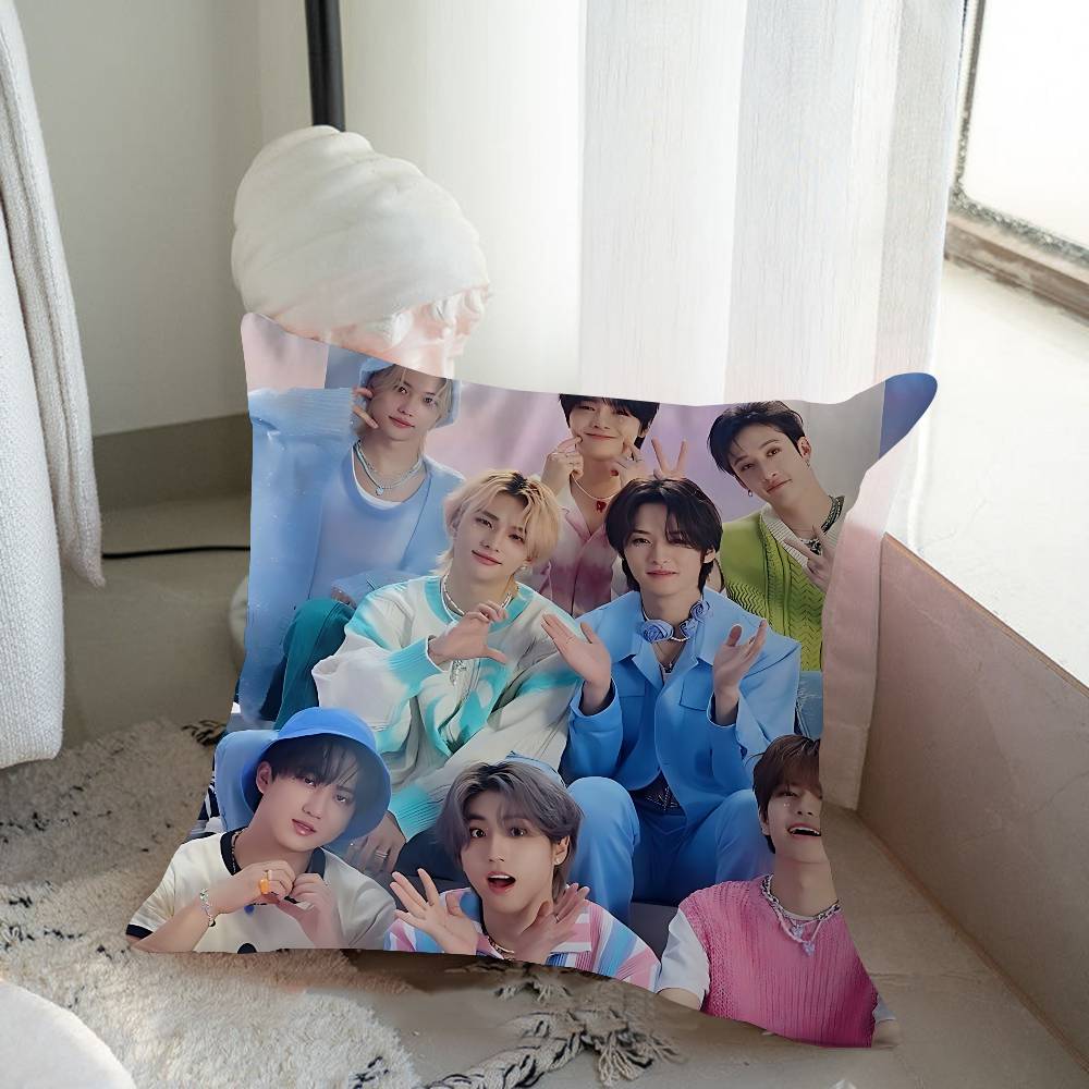 Kpop S-Stray K-Kids Cushion Cover Pillowcase Upholstery Sofa Throw Pillow Home Decor Pillowcas