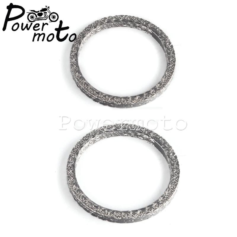 Motorcycle Exhaust Port Gaskets For Harley Big Twin Sportster 883 1200 FLHR FLHS Exhaust Pipe Header Gasket Kits Sealing O-Ring
