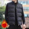 Men's Warm Sleeveless Vest Jacket - Winter Zipper Style, Autumn Stand-Up Collar Casual Waistcoat