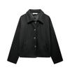 Ladies' Solid Color Fashionable Long Sleeved Button Casual Top,  Jacket Jacket Jacket