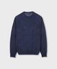 PANICALE Marino Wool Round Knit [Navy]