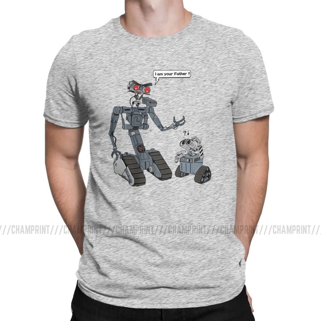 Leisure Related Circuits T Shirts Men T Shirts Short Circuit Johnny 5 80S Retro Robot Movies