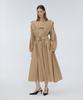 Meuameu Puff Sleeve Trench Coat Dress