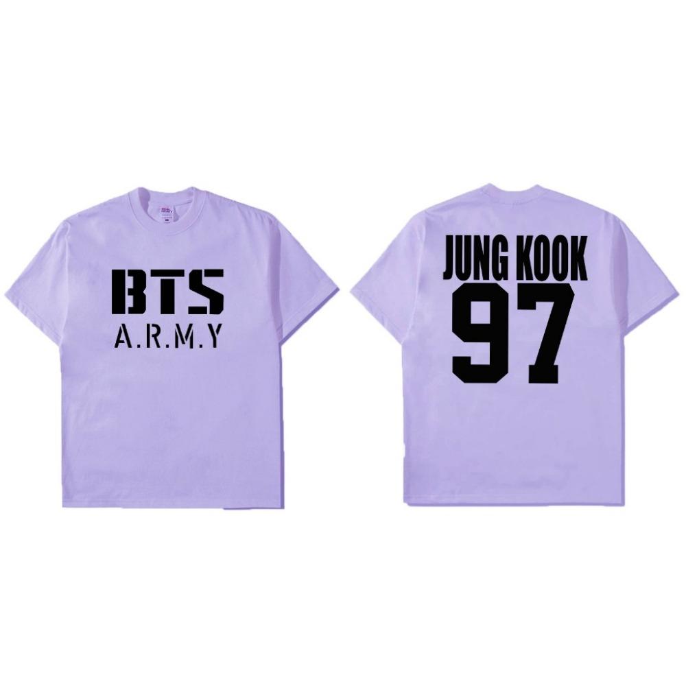 Name and number of BTS T-shirt 2XS