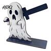 Kitchen Countertop Storage Halloween Wooden Napkin Holder, Ghost Pumpkin Skeleton Cat Bat Tissue Dispenser, Waterproof Skull Ornament Tabletop