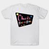 Men Black Print T-shirt Chucks Bike O Rama No-Cut Transfer Paper Print Cotton Tshirt