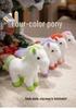 Unicorn Plush Toy - Soft, Cute Stuffed Horse Pendant for Kids