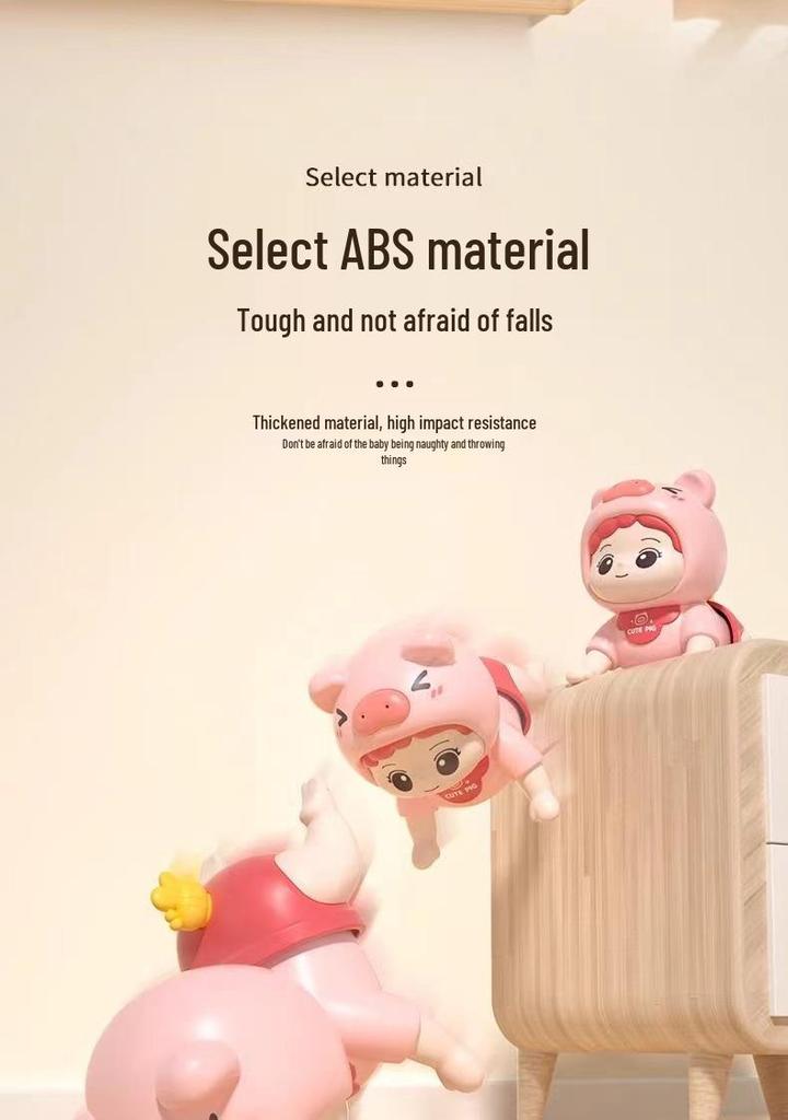 Electric Crawling Baby Doll with Sound: Head Lifting Training Toy for Early Education, 0-1 Year Olds, 6 Months+
