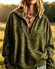 Women's Loose Fit Leopard Print Hoodie Sweatshirt for Casual Wear