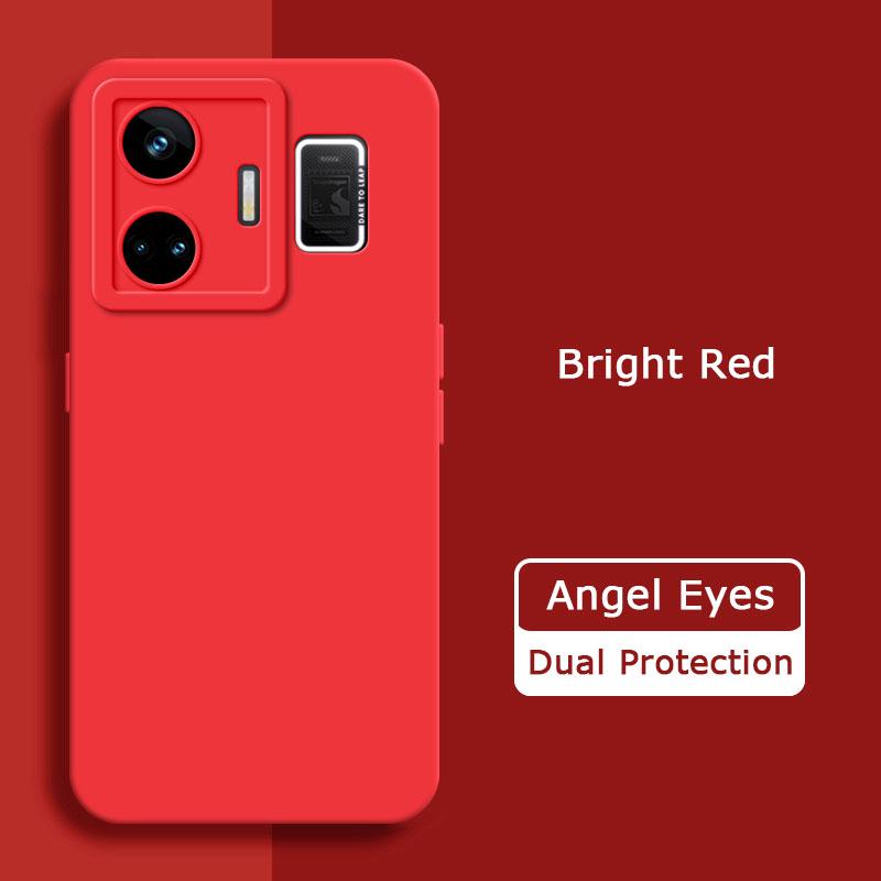 

Жидкий силиконовый чехол Angel Eyes Square для Realme GT3 GT 3 Neo5 Neo 5 240W, мягкая задняя крышка для телефона, защитный корпус на 360 градусов Realme GT Neo 5 240W ярко-красный