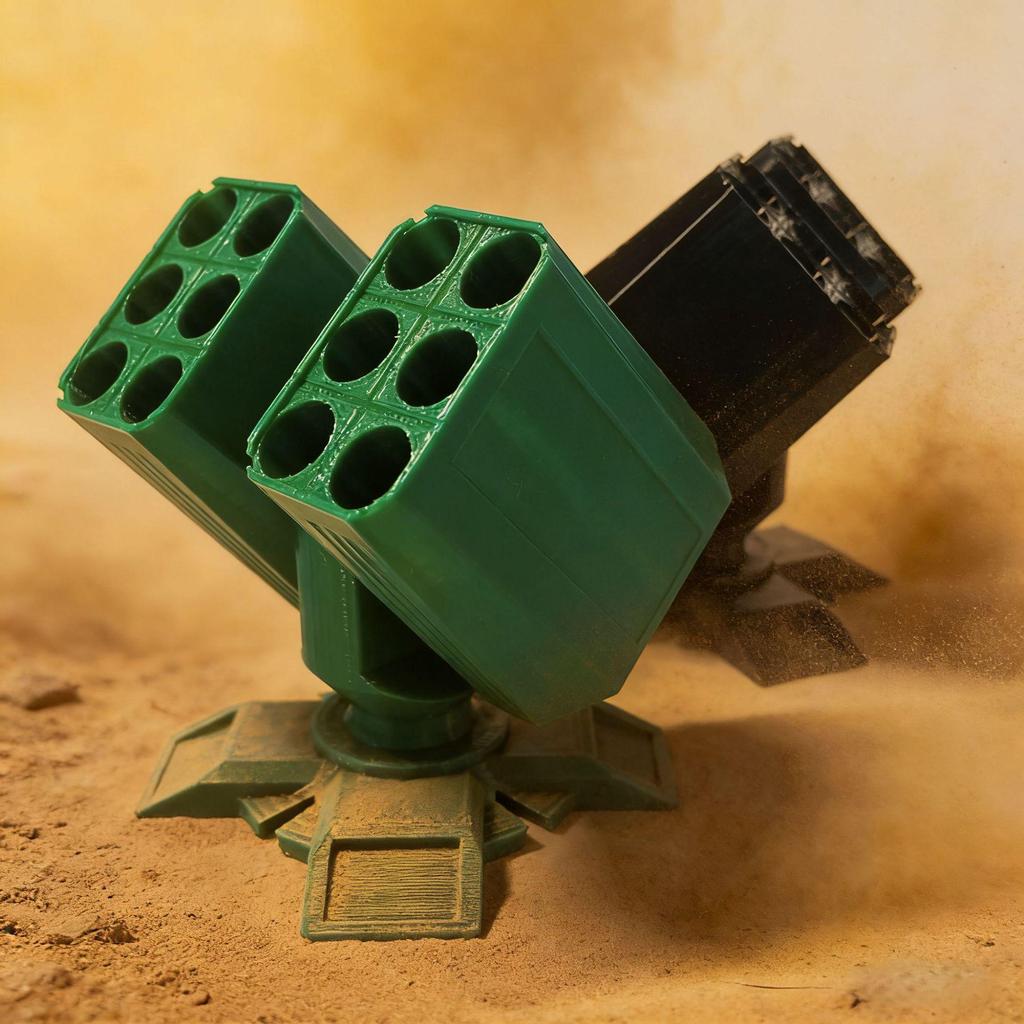 3D Printed Anti-Aircraft Gun Pen Holder - Unique Military Enthusiast Gift
