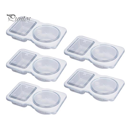 

5/30 шт. Двойные контейнеры для соуса, пищевая многоразовая коробка для приправ, для заправки салатов, для проб, штабелируемый органайзер для хранения приправ