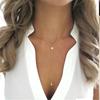 Fashionable Women's Chain Jewelry Necklace Adornment Featuring Imitation Pearls Beads For Special Occasions