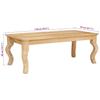 Coffee Table Brown 110 x 55 x 40 cm Solid Mango Wood