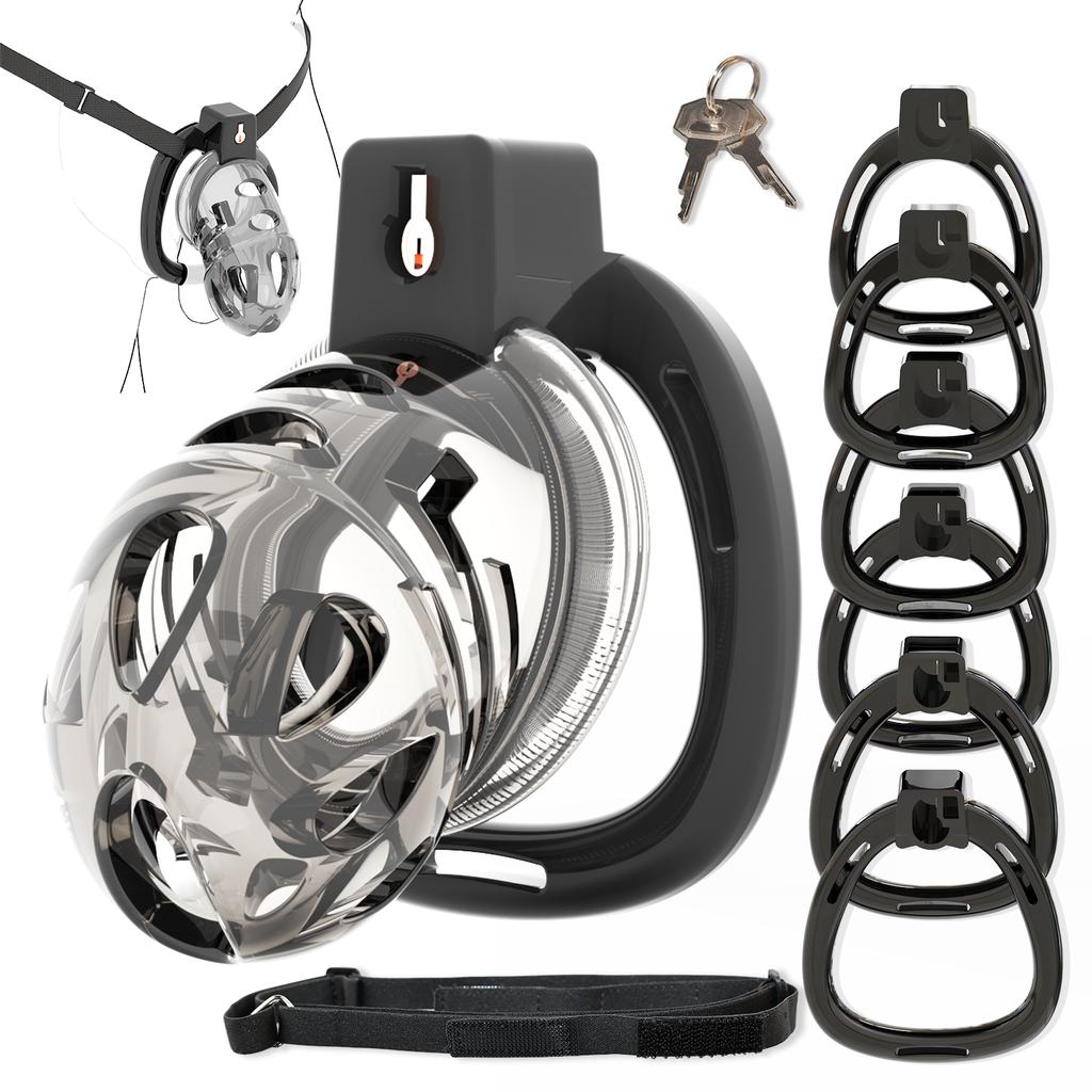 Male Silicone Chastity Lock, Urethral Cock Ring, Chastity Belt Penis Cage, Penis Sleeve, Erotic Urethral Lock, Adult Sex Toys