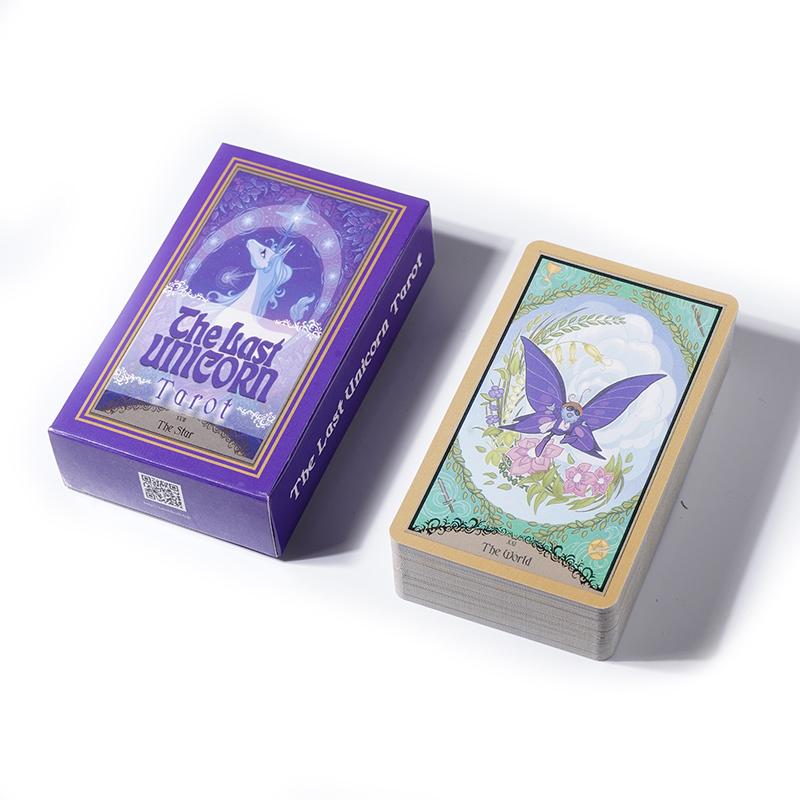 The Last Unicorn Tarot Cards A 78 Deck Oracle English Visions Divination Edition Borad Playing Games