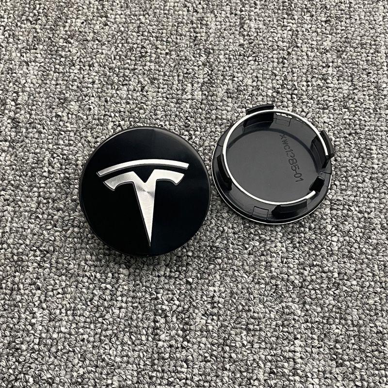 

4Pcs Car Emblem Hub Cover Auto Wheel Rim Center Cap Accessories For Tesla Model 3 Model S Model X Model Y Cybertruck Roadster