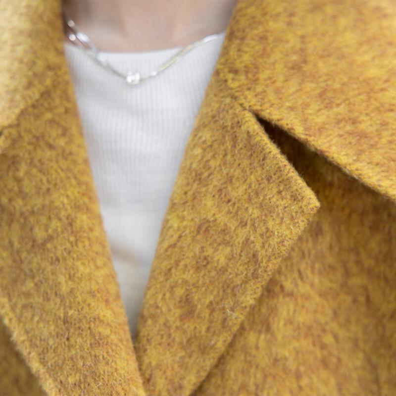 MokaNa Women's Elegant Winter Wool Blend Short Coat