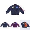 Prémiová kvalita dětské bundy bomber Nasa s klasickým pilotním designem Ma1