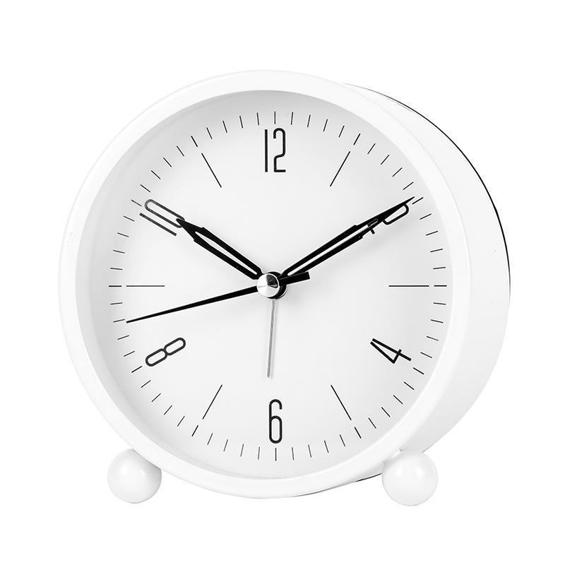 Cartoon new cute alarm clock living room bedroom home metal clock cat small seat clock