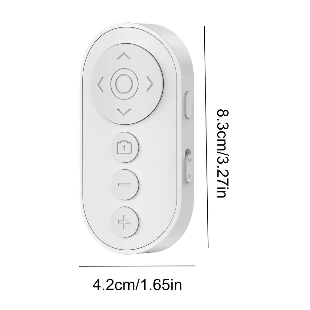 BT Camera Remote Shutter Smartphone Remote Clicker Wireless Video Scrolling Remote for Photo and Vlogging