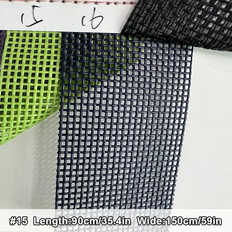 Siatka Teslin z powłoką do szyfrowania Krzesło Plażowe Składany Fotel Rozkładany Krzesło Huśtawka typu Łuk Łóżko dla Zwierząt Tkanina PVC Siatka Pleciona DIY 90x150cm