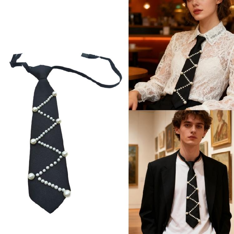 Elegant Detail Polyester Necktie Gender Neutral Design for Business Meetings Social Gatherings