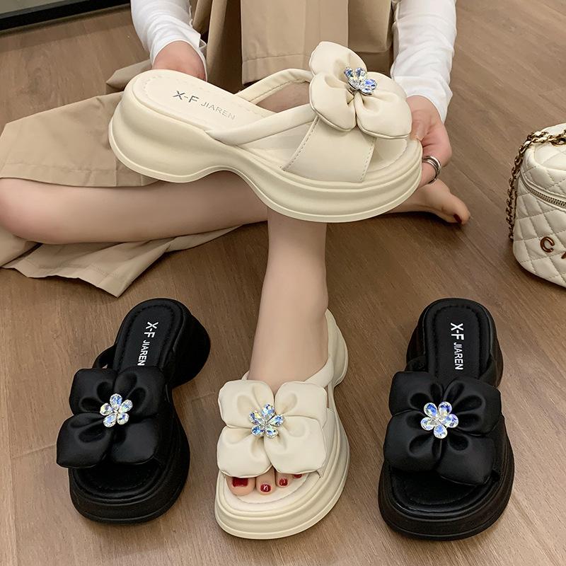 Сандалии на танкетке на толстой подошве для женской верхней одежды — фото 7