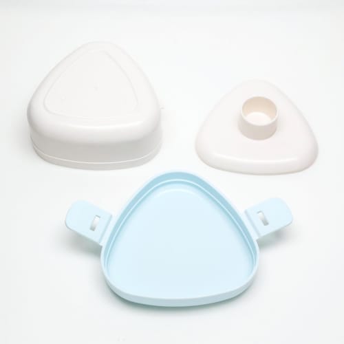 OSK Onigiri Case, Antibacterial, Bento Box, 290ml, Shimaenaga SEN, Made In Japan, with Pressed Mold, Microwave Safe, LS-20, Made In Japan