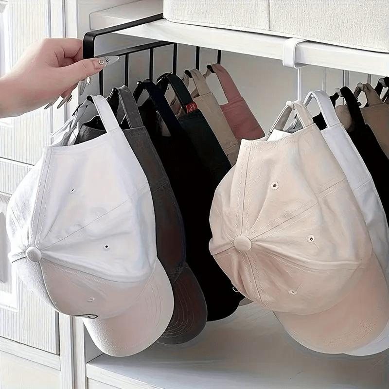 Multifunction 6 Hook Iron Art Wardrobe Hooks Mug Cup Hanger Bathroom Sundries Storage Organizer Kitchen Cabinet No Nailing Hooks