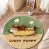 3D Fluffy Cartoon Round Carpet - Thickened, Non-Slip, Easy-to-Clean Imitation Cashmere Rug for Bedroom & Living Room