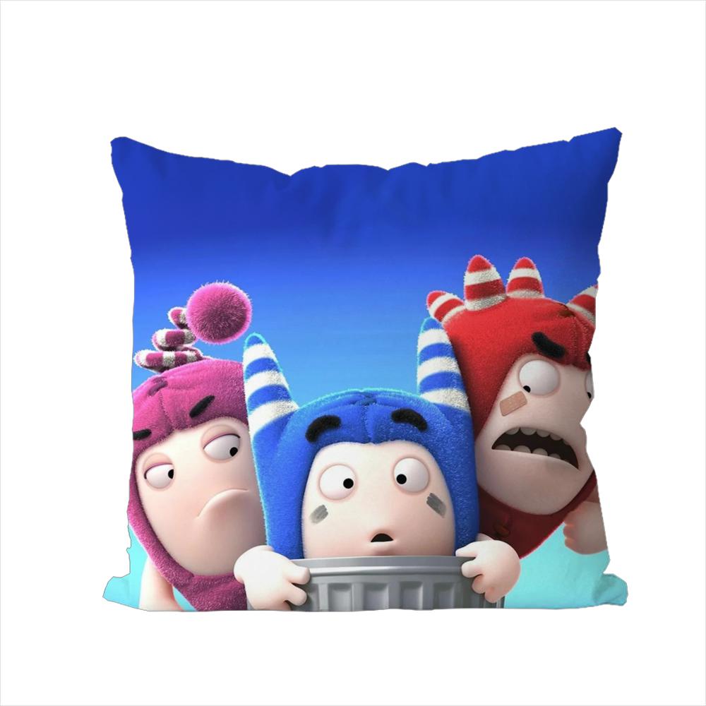 Oddbobs Pillow Case For Car Sofa Decorative Home Doublesided Print Plush Square Throw Pillow Cushion Cover