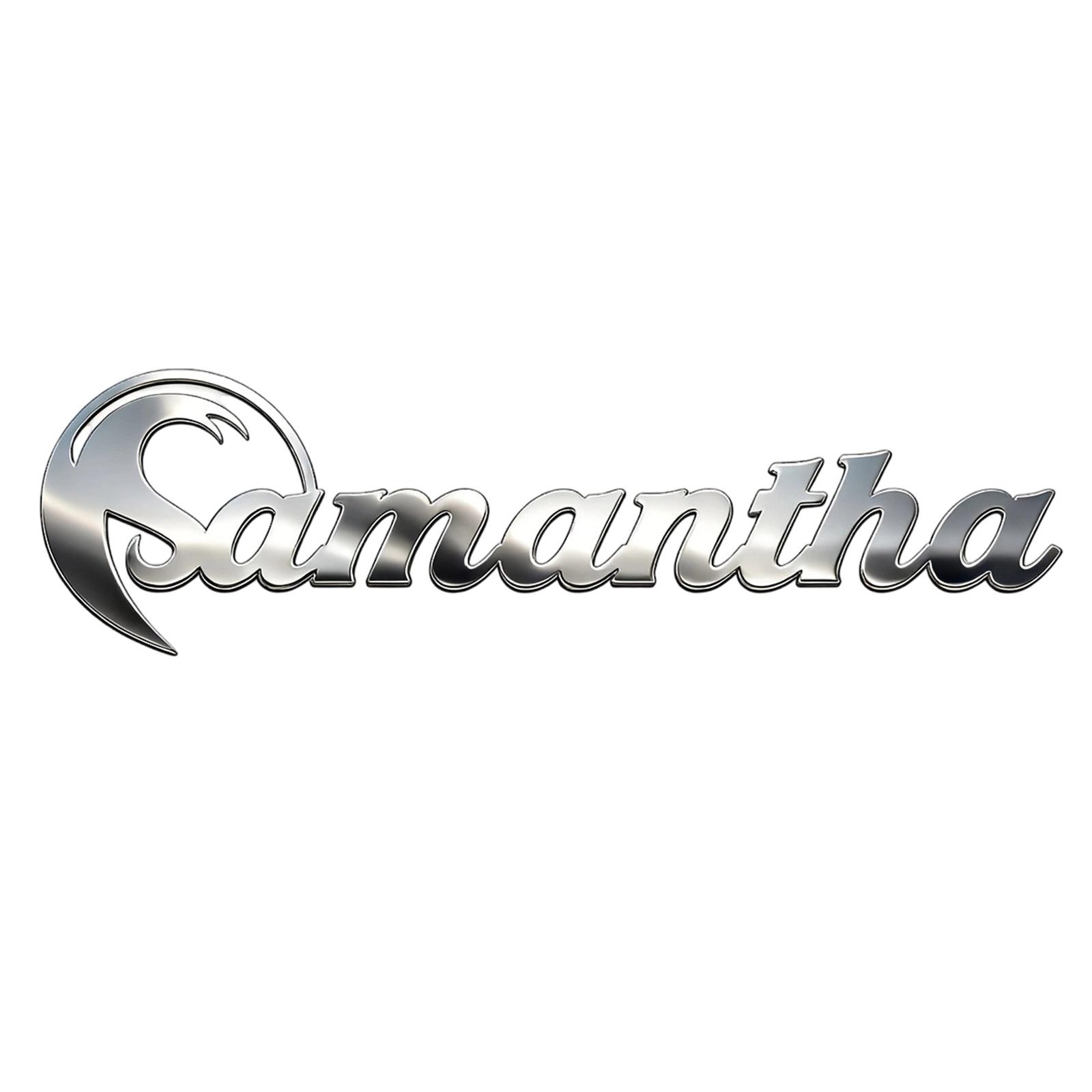 

SAMANTHACar Signs - Heavy Duty Metal Letters With Strong Adhesive Backing, Stainless Steel For Cars, Trucks, Boats, Pianos - Ideal Gift For Cars One Size