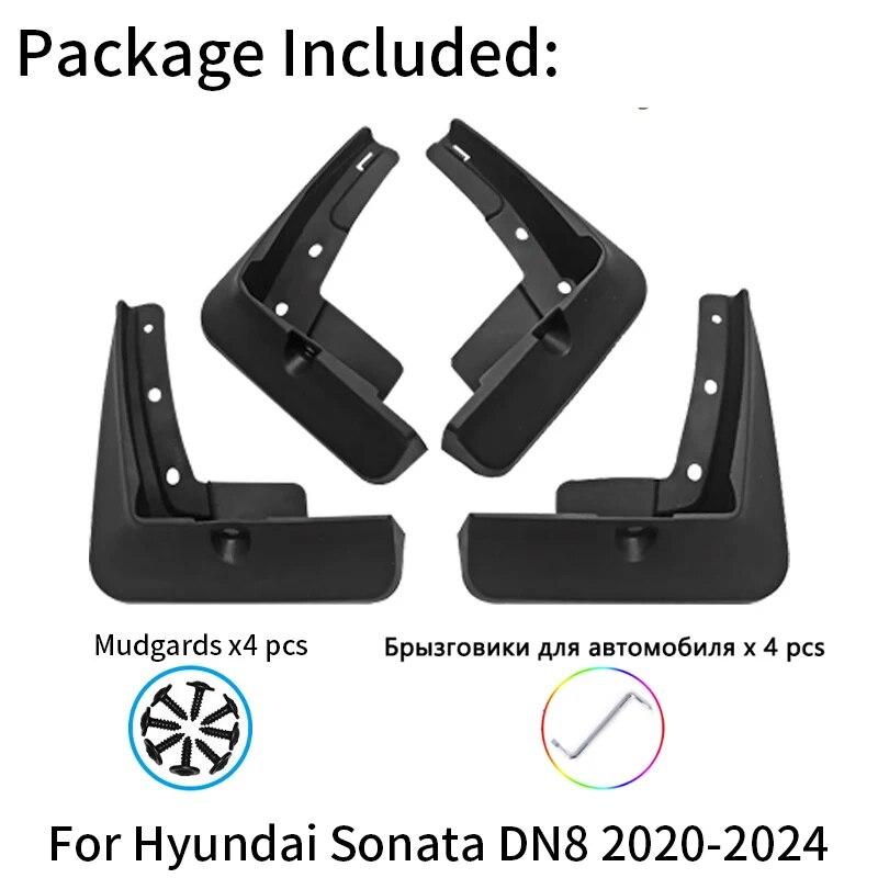 Mudguards For Hyundai Sonata DN8 10th Mud Flaps   2022 2023 2024 Guards Fender MudFlaps Front Rear Car Accessories