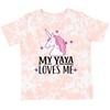 Inktastic My Yaya Loves Me Unicorn Toddler T-Shirt Grandchild Childs Clothing