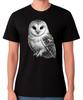 T-shirt Gufo Comune Grafica Gufo Realistico Uccello Fauna Selvatica Regalo Maglietta Unisex