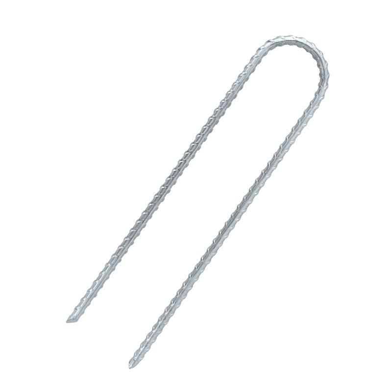 Galvanized U-Shaped Ground Stakes for Orchard Weed Mats & Lawn Fixing